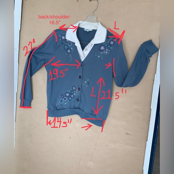 VINTAGE ALFRED DUNNER LAYERED PULLOVER. BEADED - Picture 6 of 10